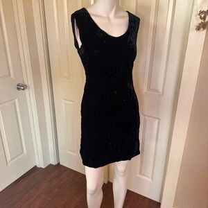 Vintage Wippette Sportswear Crushed Velvet Little Black Dress